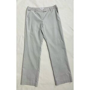 Calvin Klein Straight Leg Light Grey Corduroy Pants Size 8